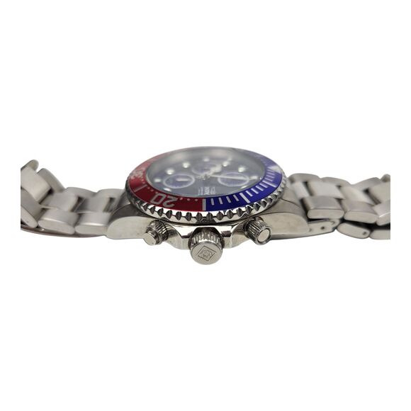 Invicta Pro Diver 43mm Blue Dial Pepsi Bezel Chronograph Watch 1771 NO XTRA LNKS - Picture 5 of 12